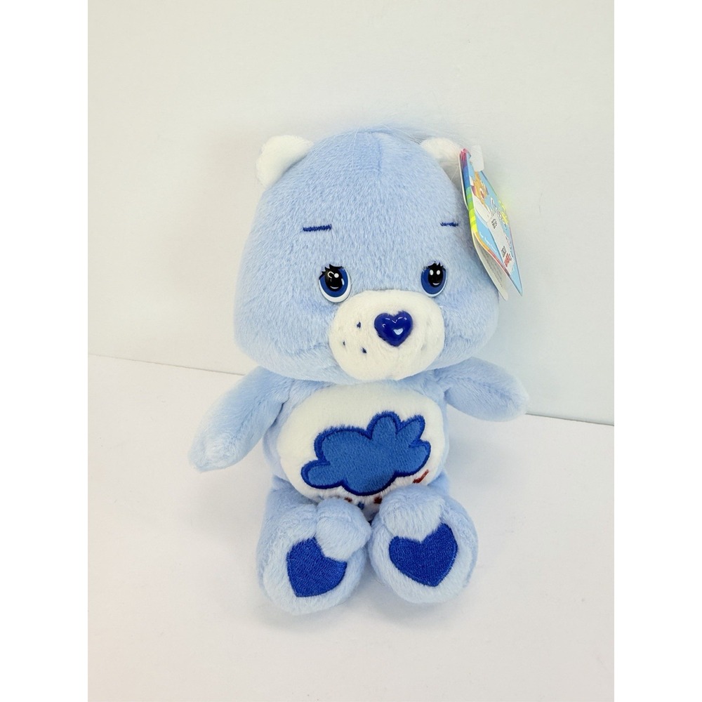 2002 Care Bears Grumpy Bear Plush 8" Play Along Tags Stuffed Animal Vintage